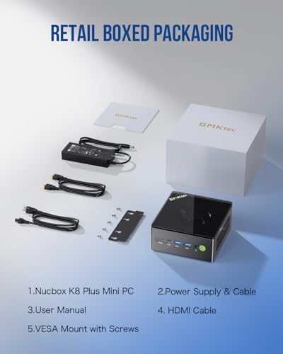 Mini PC Ryzen 7 5825U 32GB RAM 1TB SSD Dual NIC LAN 2.5GbE F5731