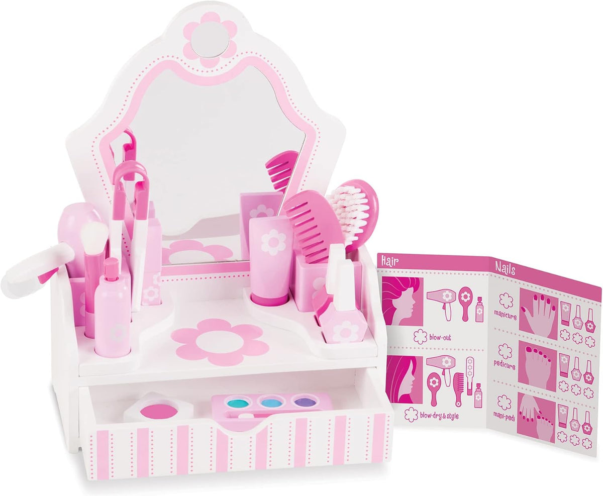 Wooden Beauty Salon Play Set With Accessories H823418