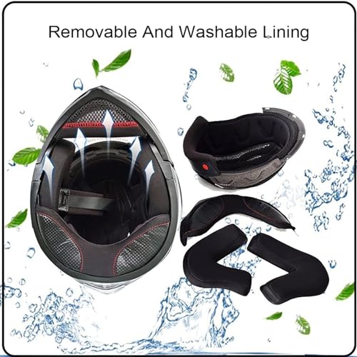 Motorcycle Bluetooth Full Face Modular Helmet with Dual Visor M671798