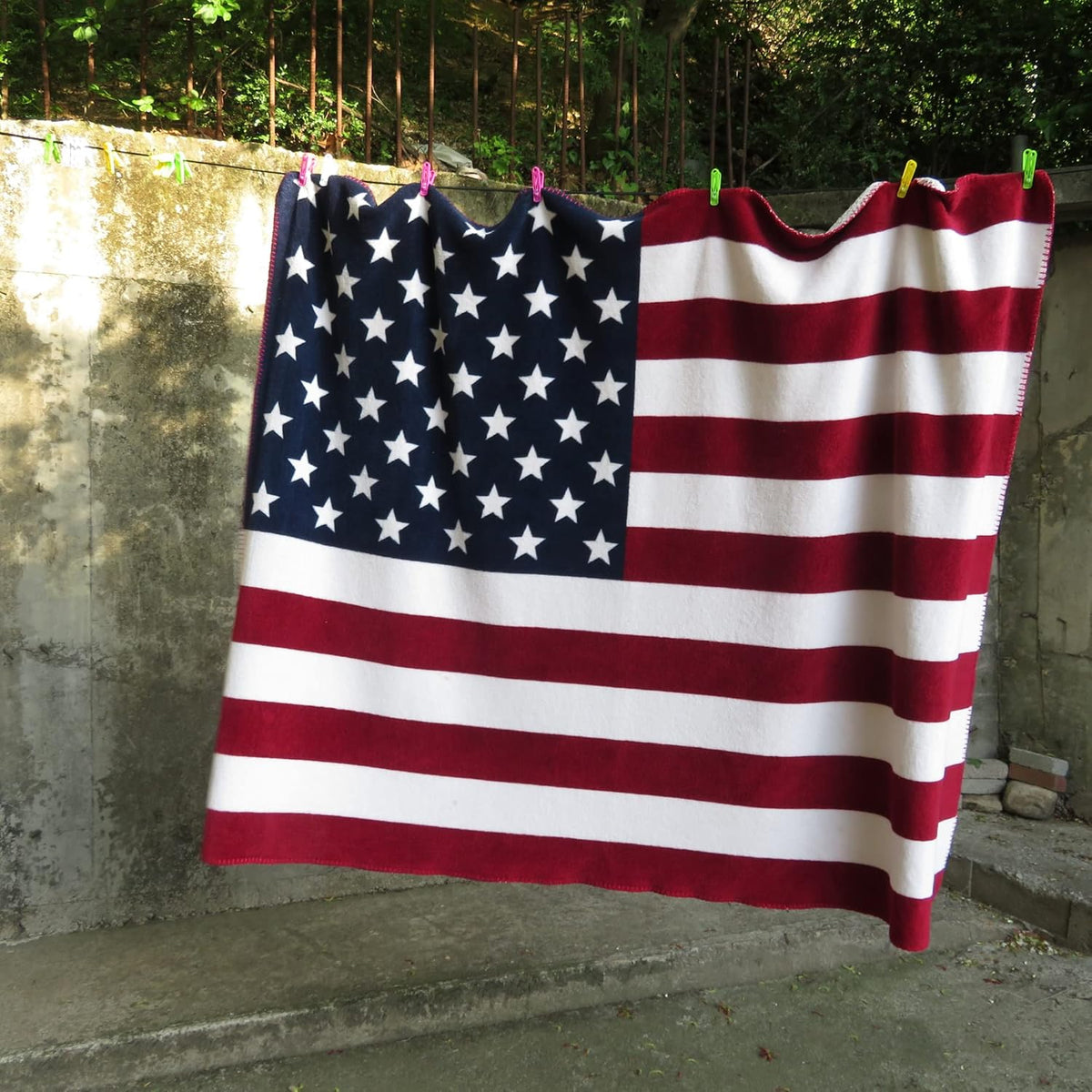 American Flag Red White and Blue Super Soft Lightweight Blanket 54 x 84 P4056
