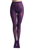 80 Denier Microfibre Semi Opaque High Waist Footed Pantyhose L49293