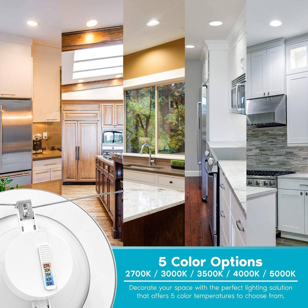 5/6in 14W Dimmable LED Recessed Light 6 Pack I987437