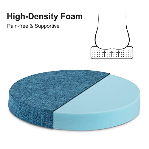 Gray 16 inch Round Chair Seat Cushion Pad W69667