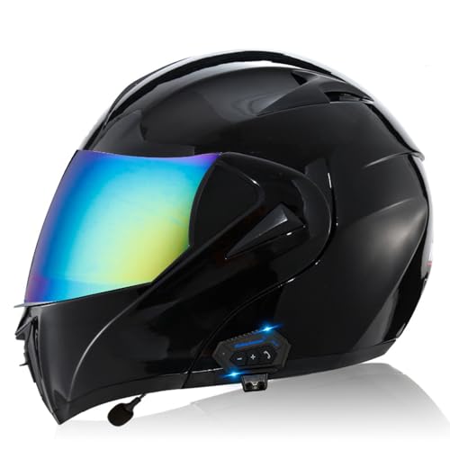 Motorcycle Bluetooth Full Face Modular Helmet with Dual Visor M671798