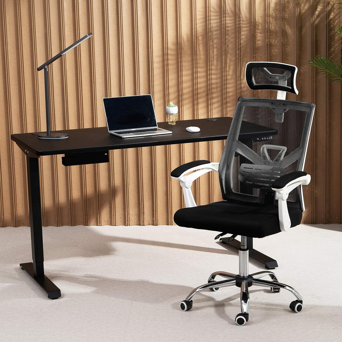 Black Ergonomic Mesh Office Chair with Lumbar Support G77740