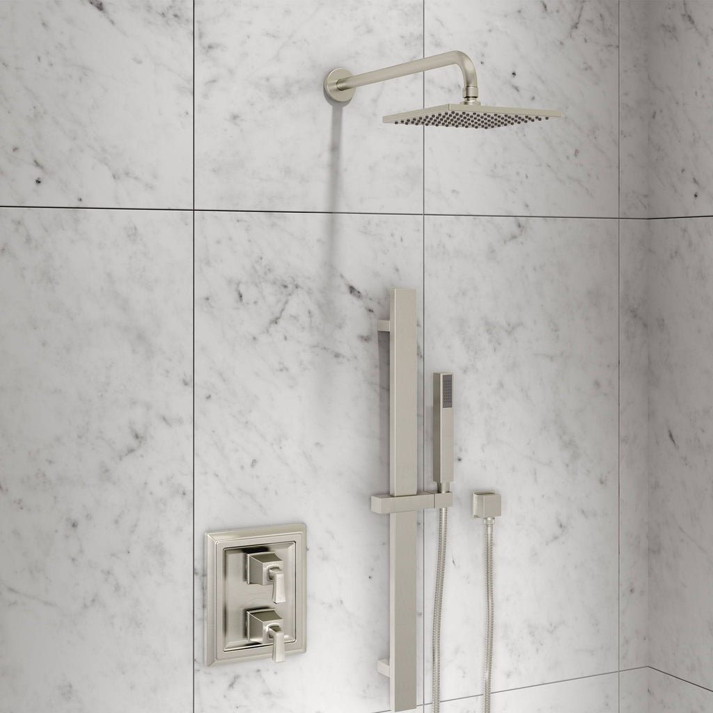 Satin Nickel Rain Showerhead Y28201