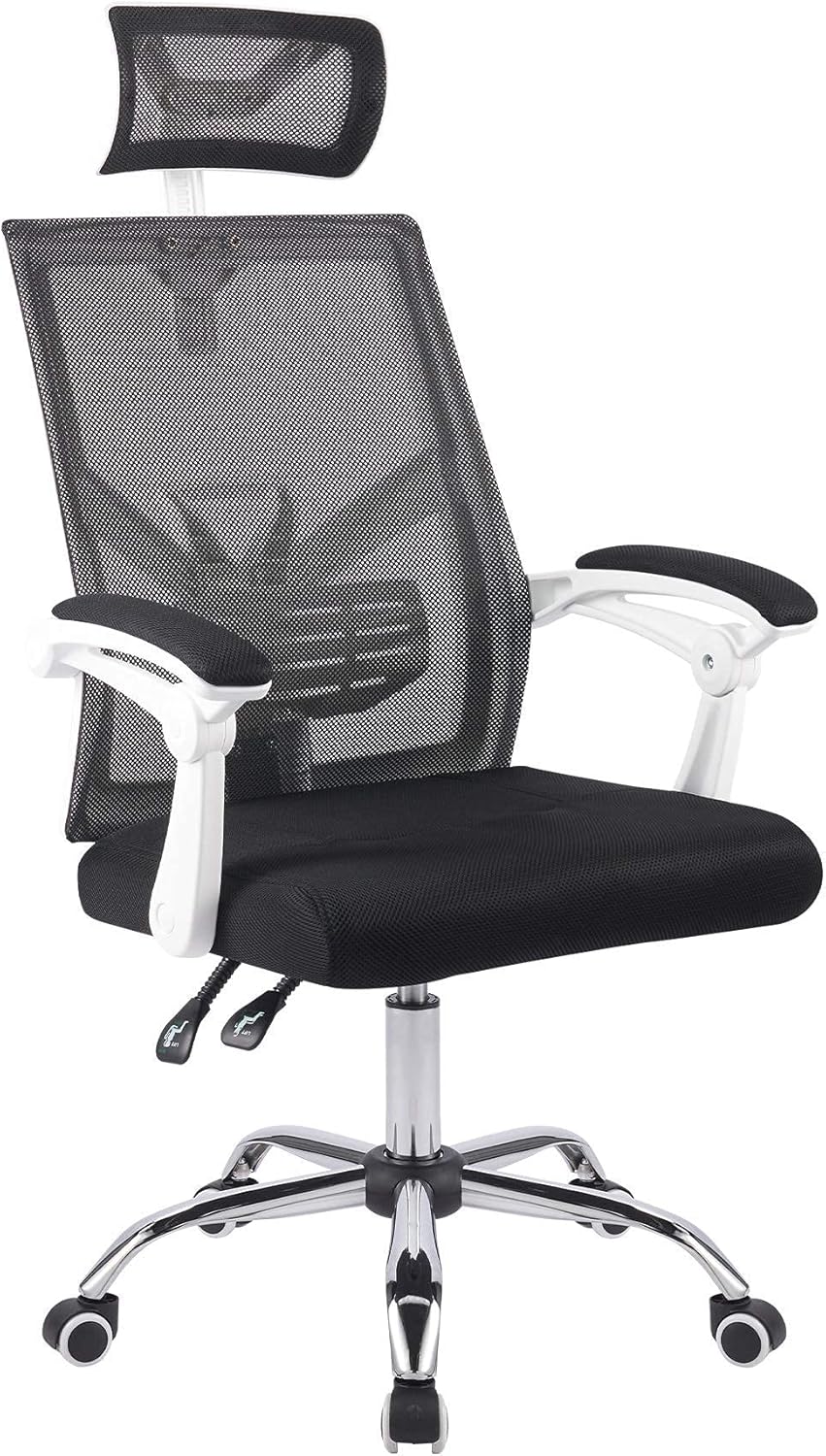 Black Ergonomic Mesh Office Chair with Lumbar Support G77740