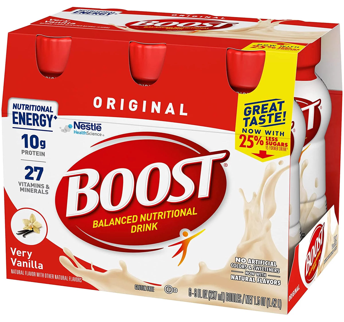 Vanilla Nutritional Drink, 8 oz, 6-CT (Pack of 2) M9573