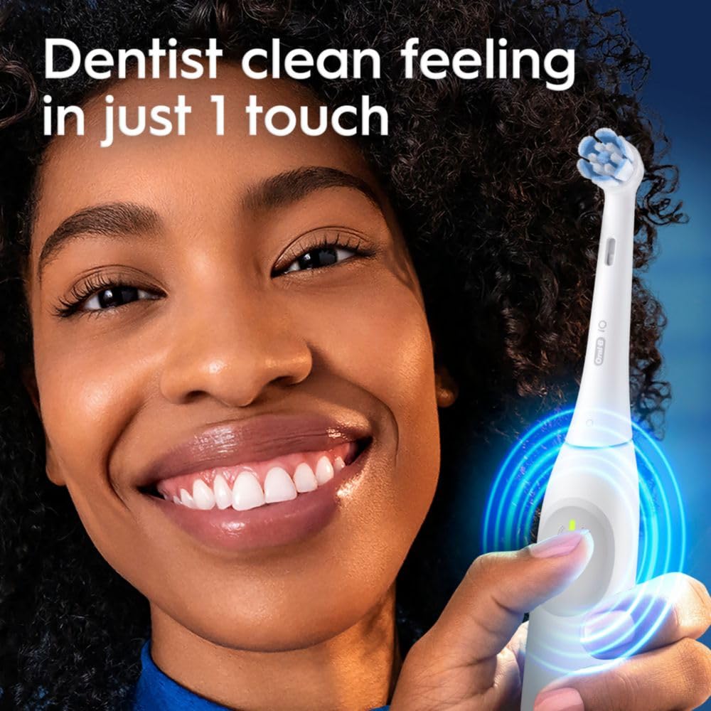 Pure White Rechargeable Electric Toothbrush with 2 Brush Heads W949