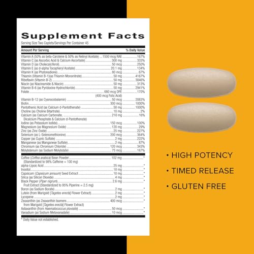 Mega Men Multivitamin Caplets, 90 count S146709
