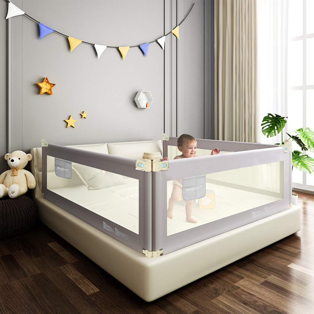 Toddler Bed Rail Guard with Double Lock J301022