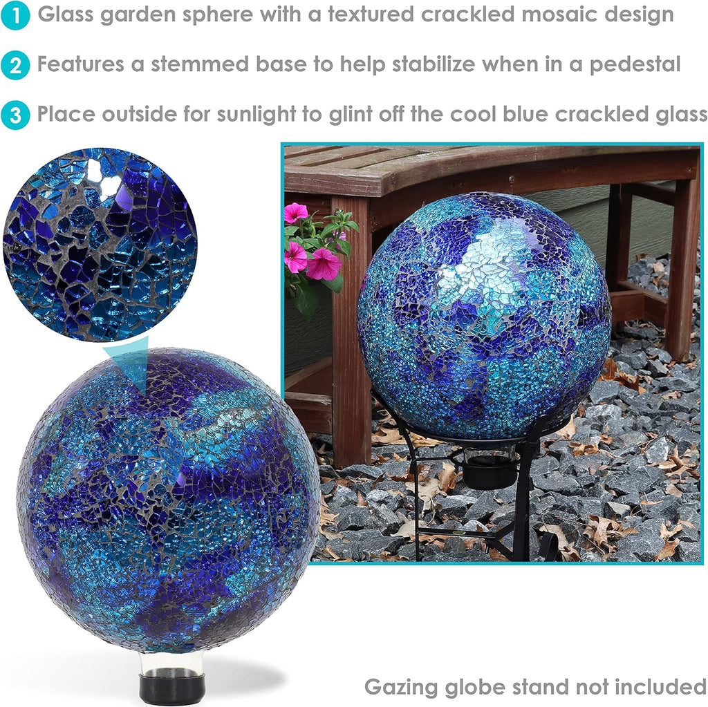 Crackled Glass Gazing Globe G16034