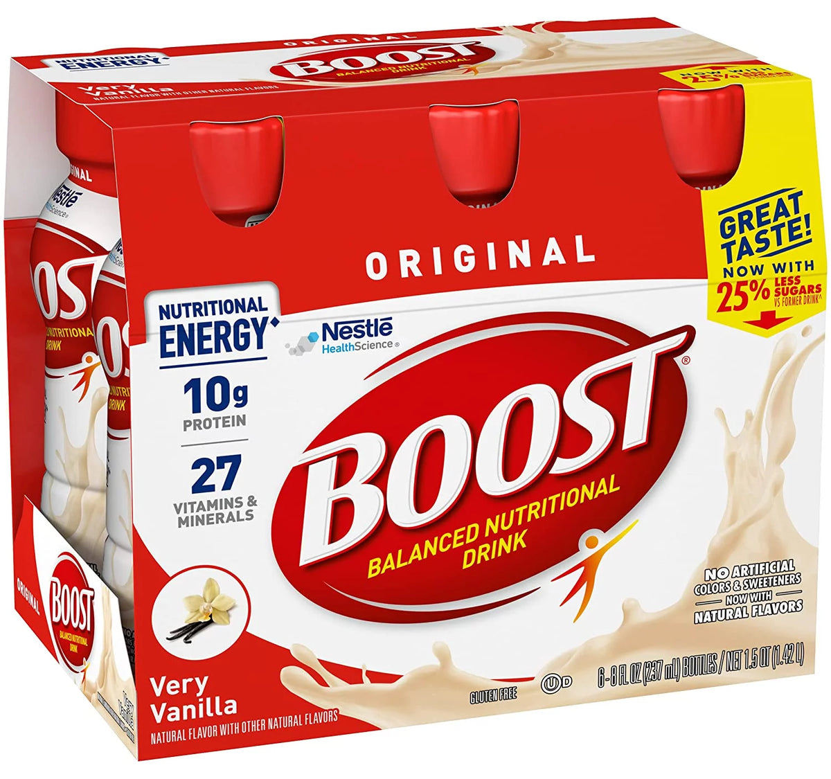 Vanilla Nutritional Drink, 8 oz, 6-CT (Pack of 2) M9573