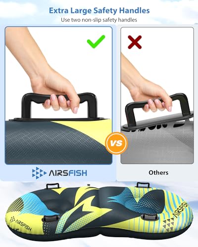 Inflatable Snow Sled with Towable Leash E54308