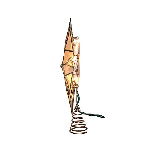 10-Light 12-Point Capiz Star Treetop B688