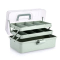 3-Layer Plastic Storage Box with Adjustable Spacers Y763041