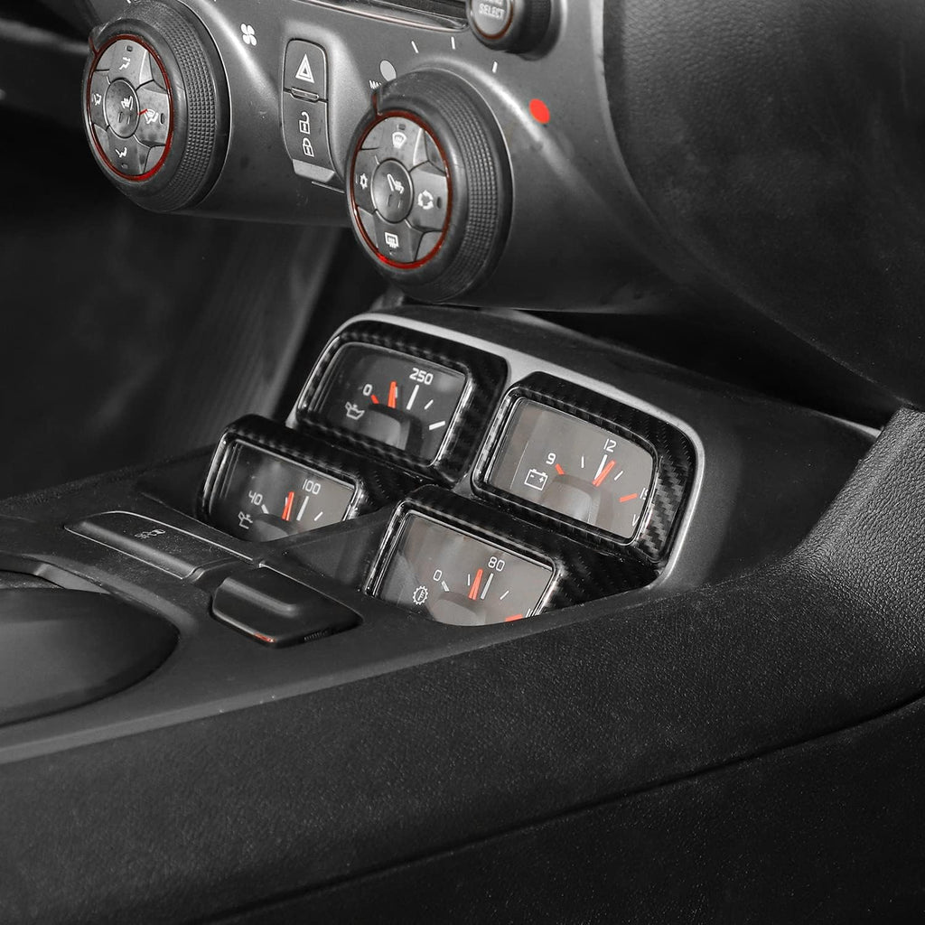 Carbon Fiber Center Console Dashboard Frame Bezel 4PCs F834132