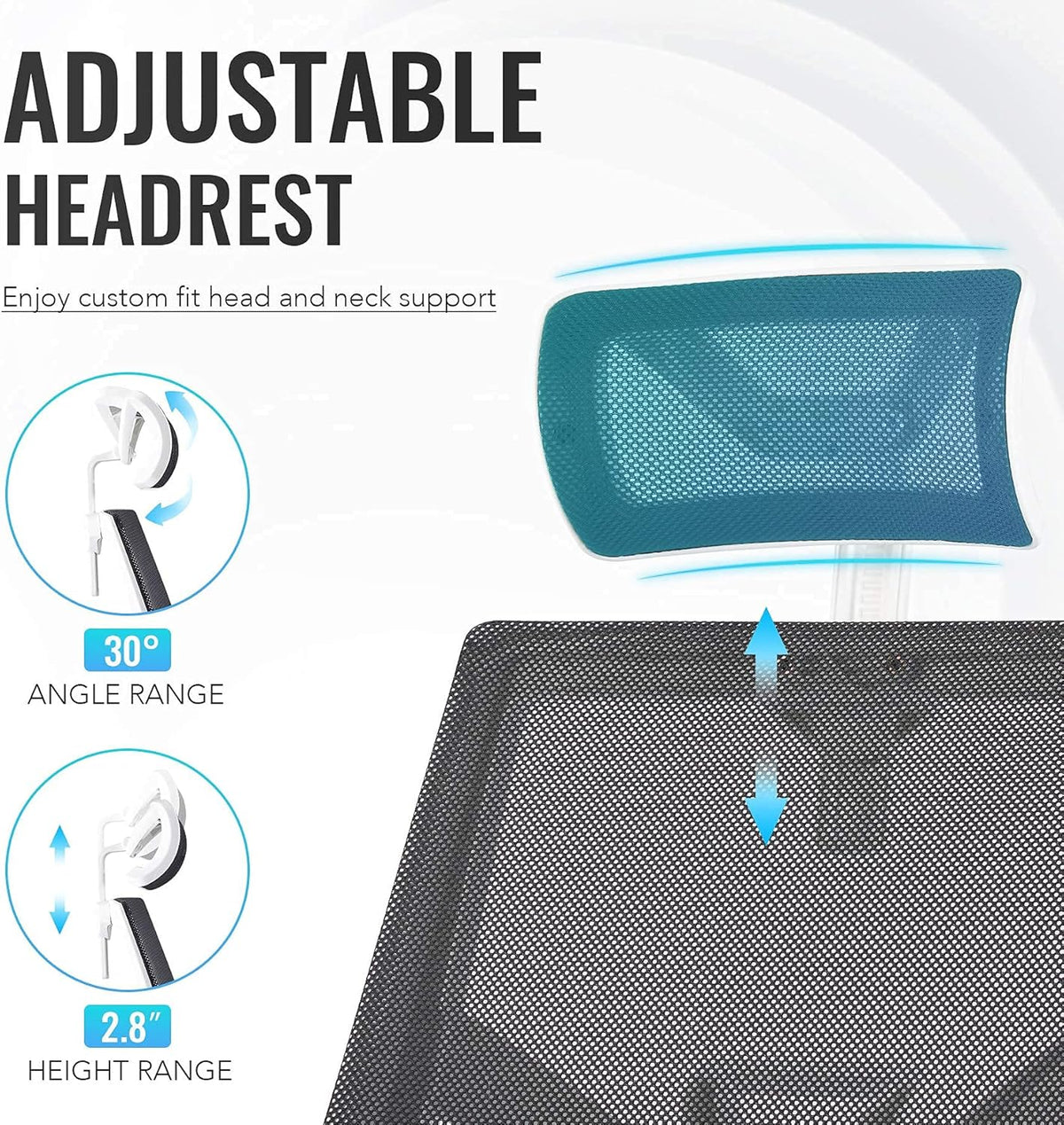 Black Ergonomic Mesh Office Chair with Lumbar Support G77740