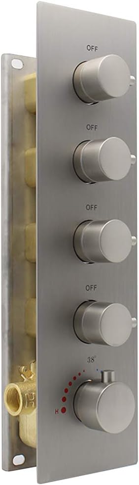 3-way Brass Thermostatic Shower Valve, Chrome K4563
