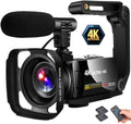 4K Camcorder with 3" LCD Touch Screen and Microphone I126052