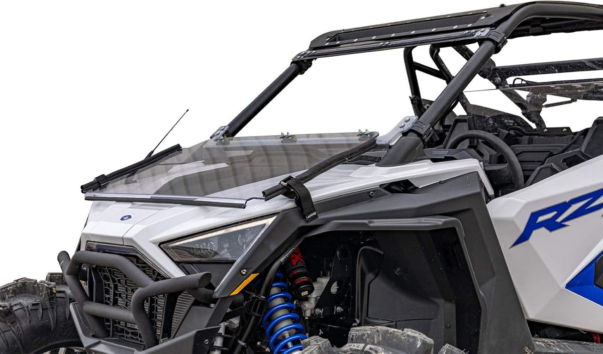Scratch Resistant Flip Down Windshield, 1/4 Polycarbonate N8382