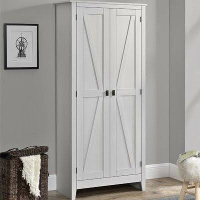 Ivory Pine 4 Shelf Storage Cabinet K94169