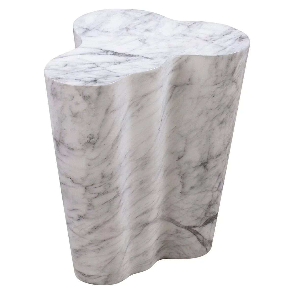 White Marble Side Table Q96221
