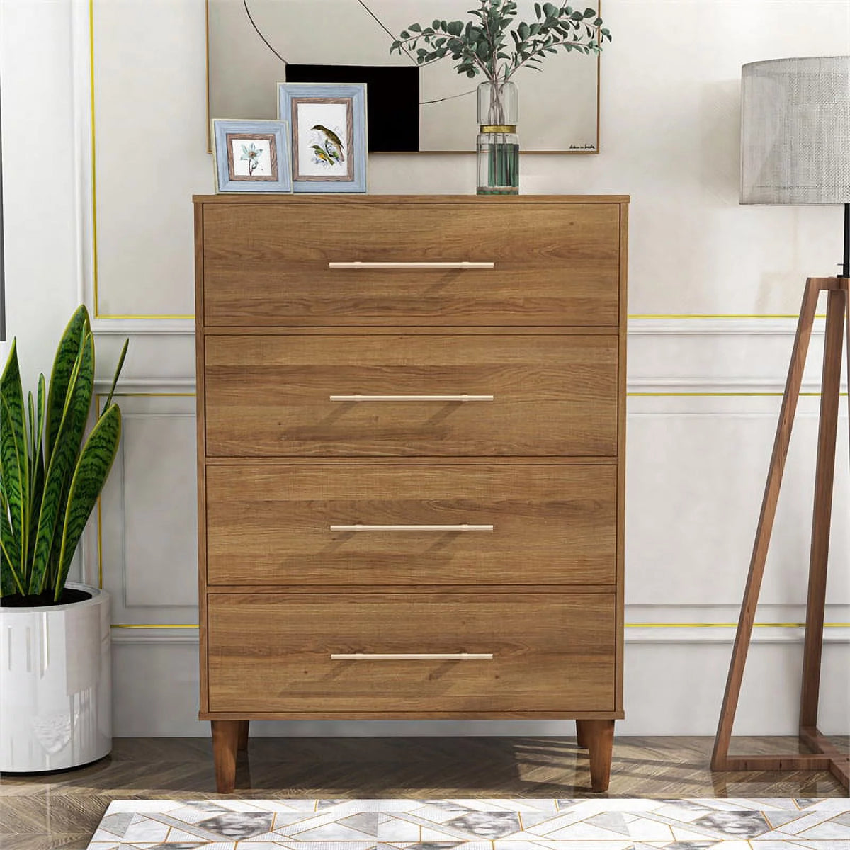 Farmhouse Wood 4-Drawer Chest U355
