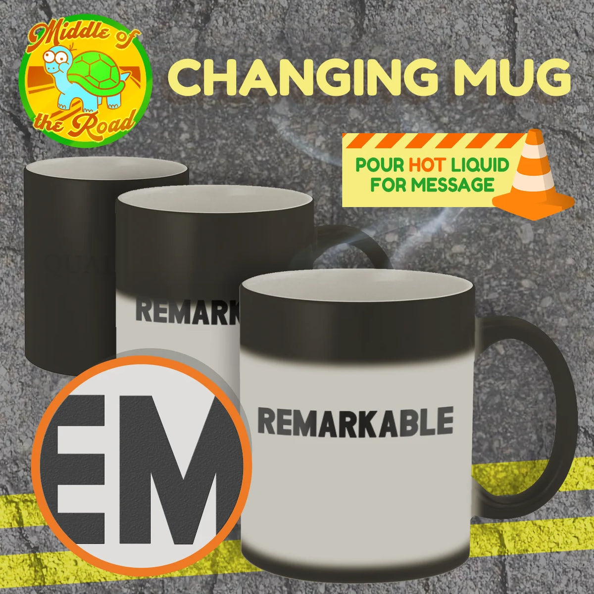 Matte Black 11oz Color Changing Mug I458