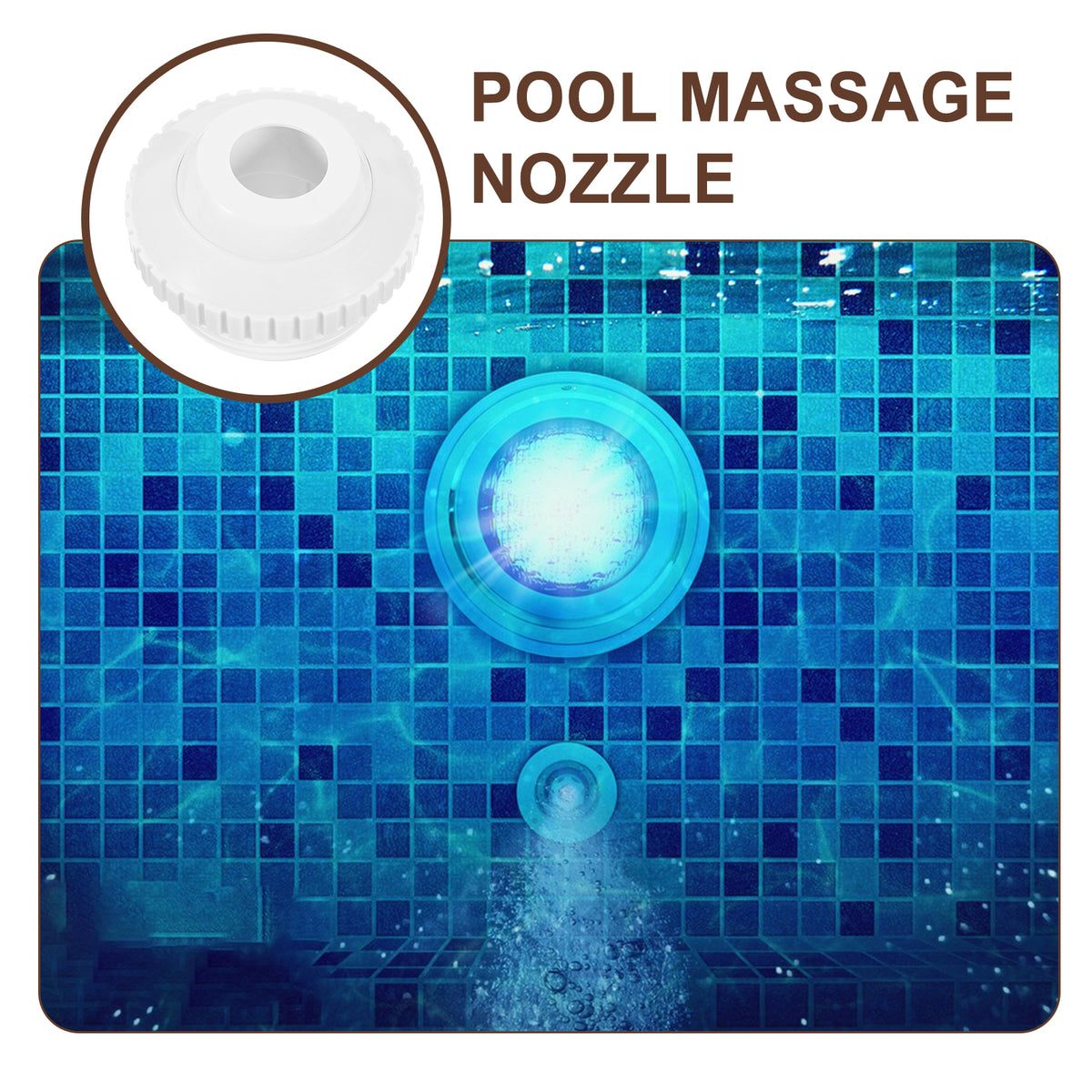 White Plastic Spa Pool Massage Supplies O1218