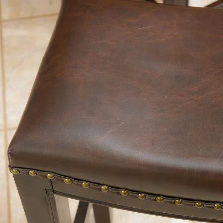 Brown Backless Counter Stools (Set of 2) F444