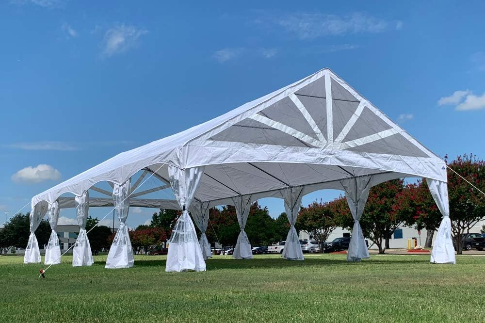 40'x20' PE Marquee Tent Gazebo Shelter with Storage Bags V329006