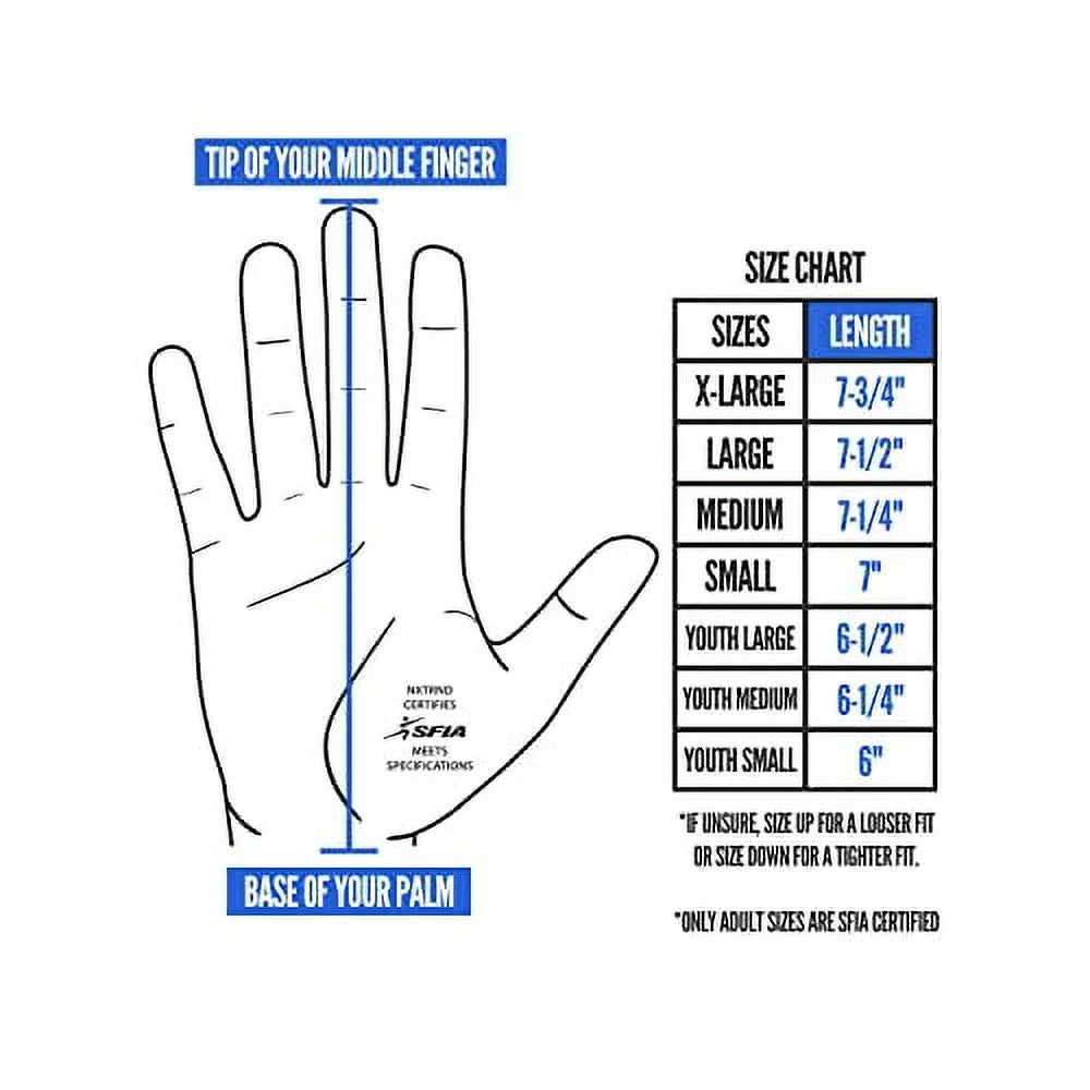 White Youth Large Sticky Receiver Football Gloves A614264