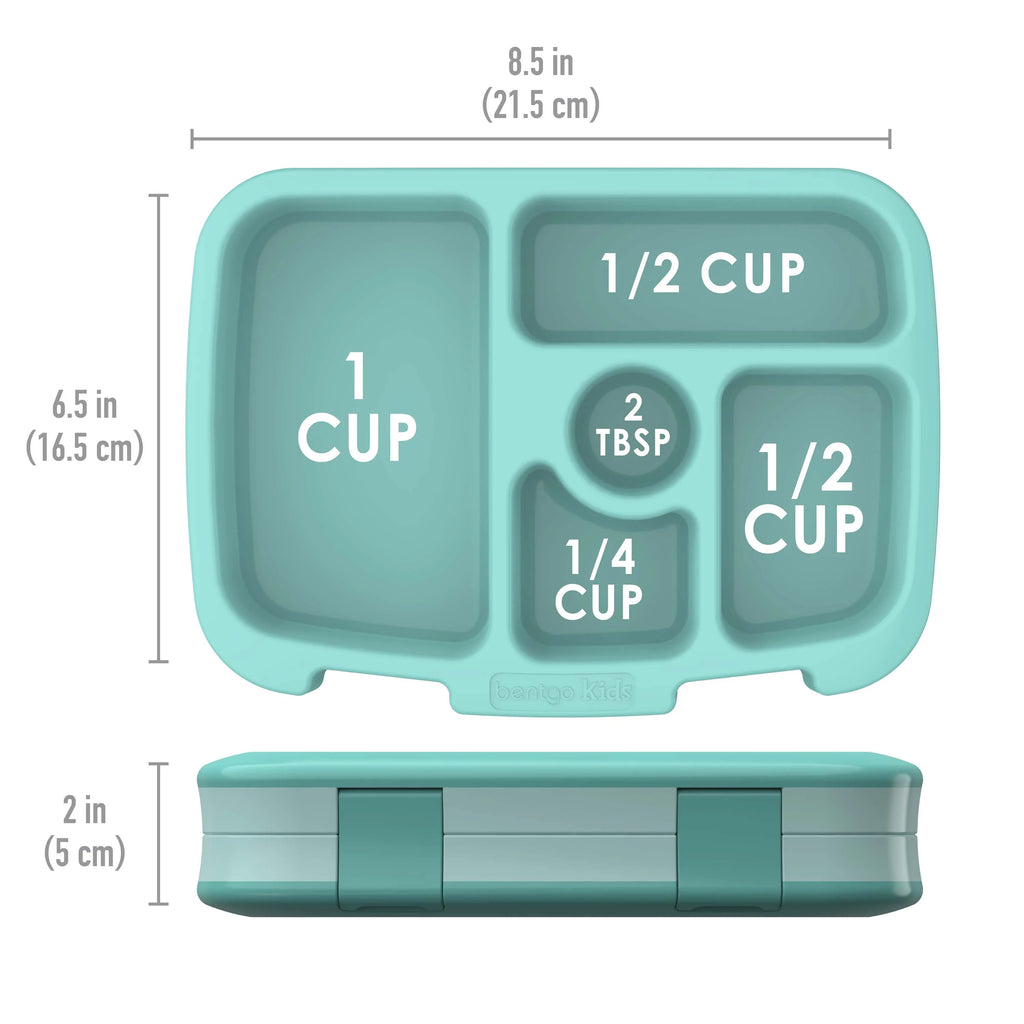 Leak-Proof 5-Compartment Bento-Style Kids Lunch Box, BPA-Free, Dishwasher Safe H64926
