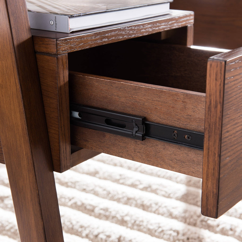 White Writing Desk with Storage D594
