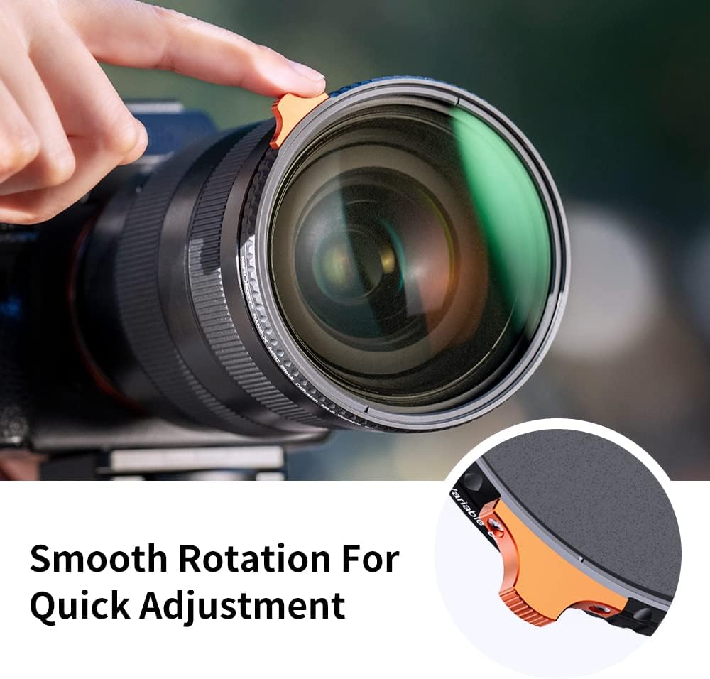 67mm Black Diffusion 1/4 Variable ND2-ND32 ND Filter 2-in-1 S4573