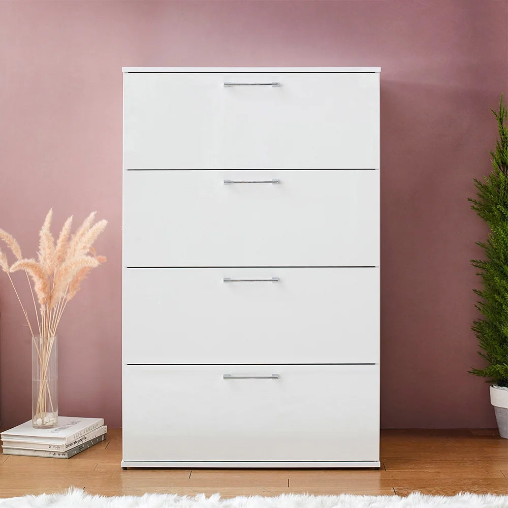 White Four-Drawer Chest I314