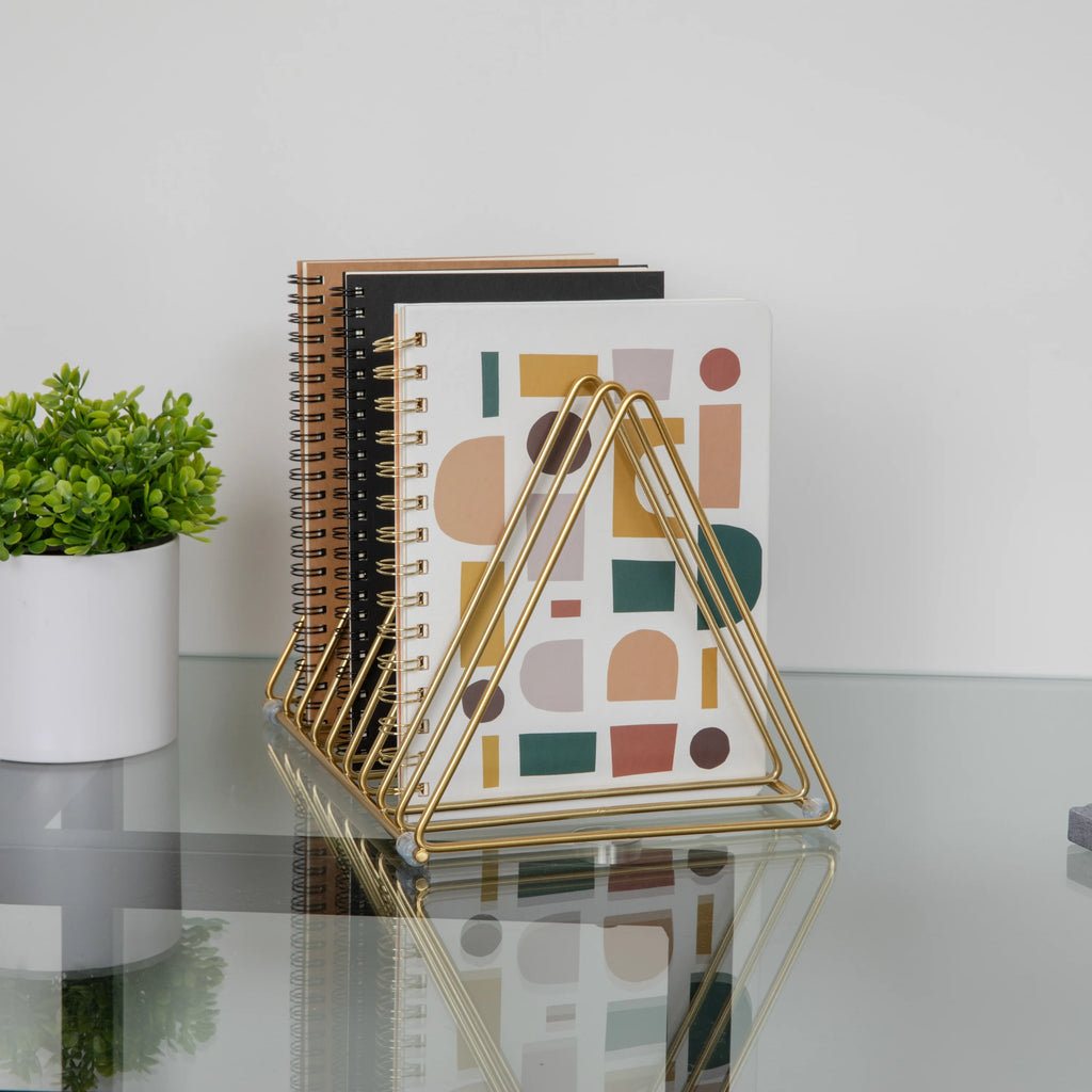 Gold Metal Magazine File Holder H56671
