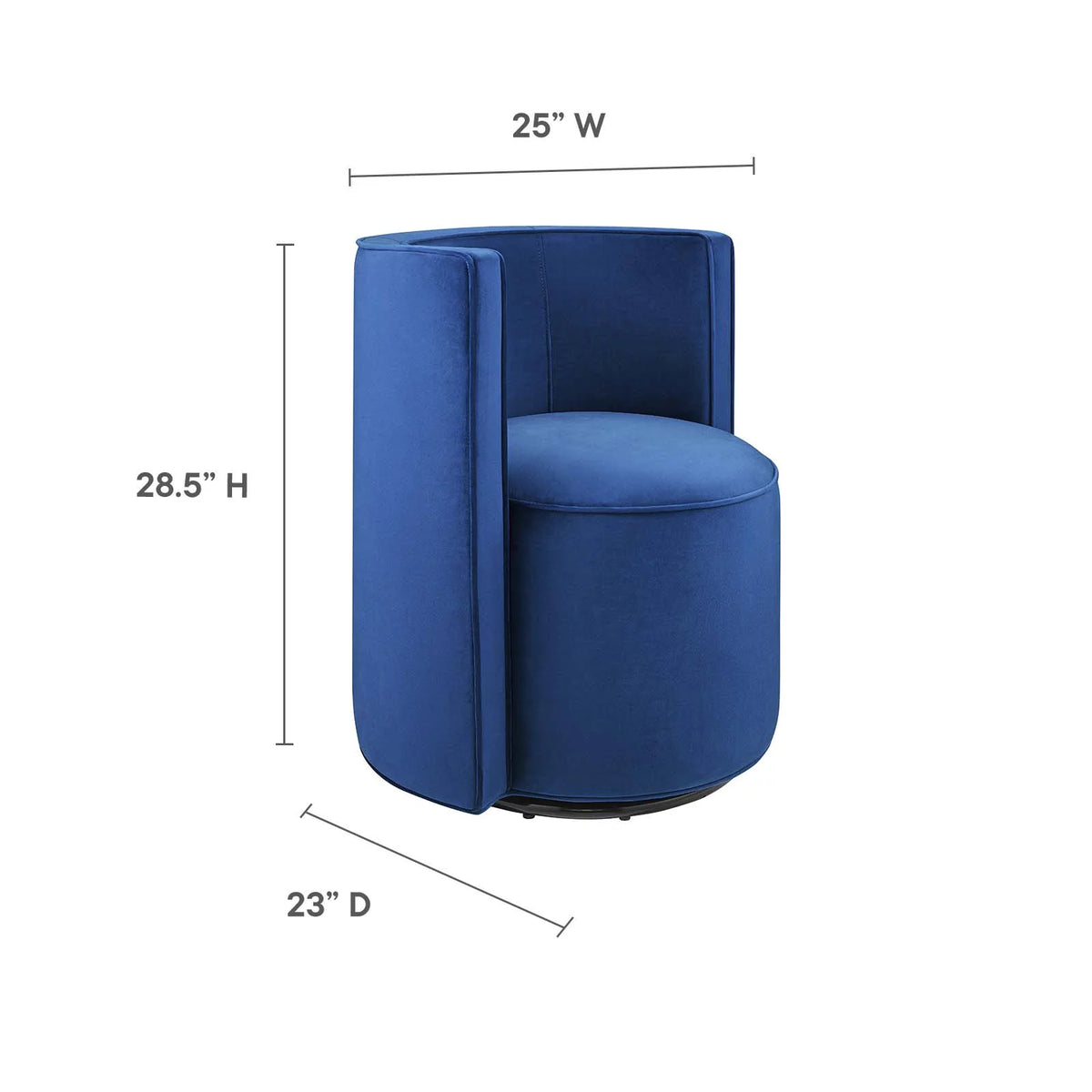 Velvet Swivel Chair V334
