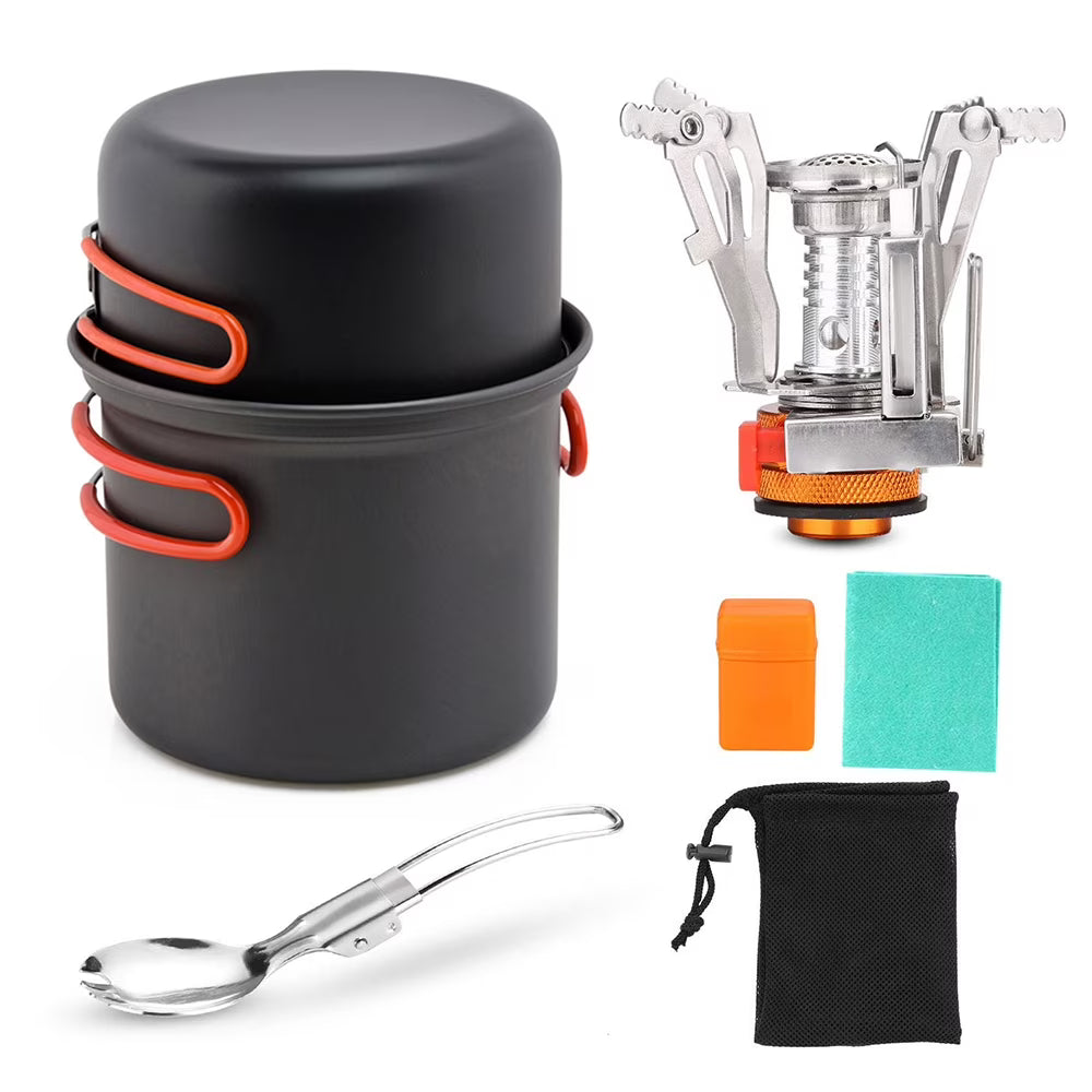Camping Cookware Set with Cooking Pots P441