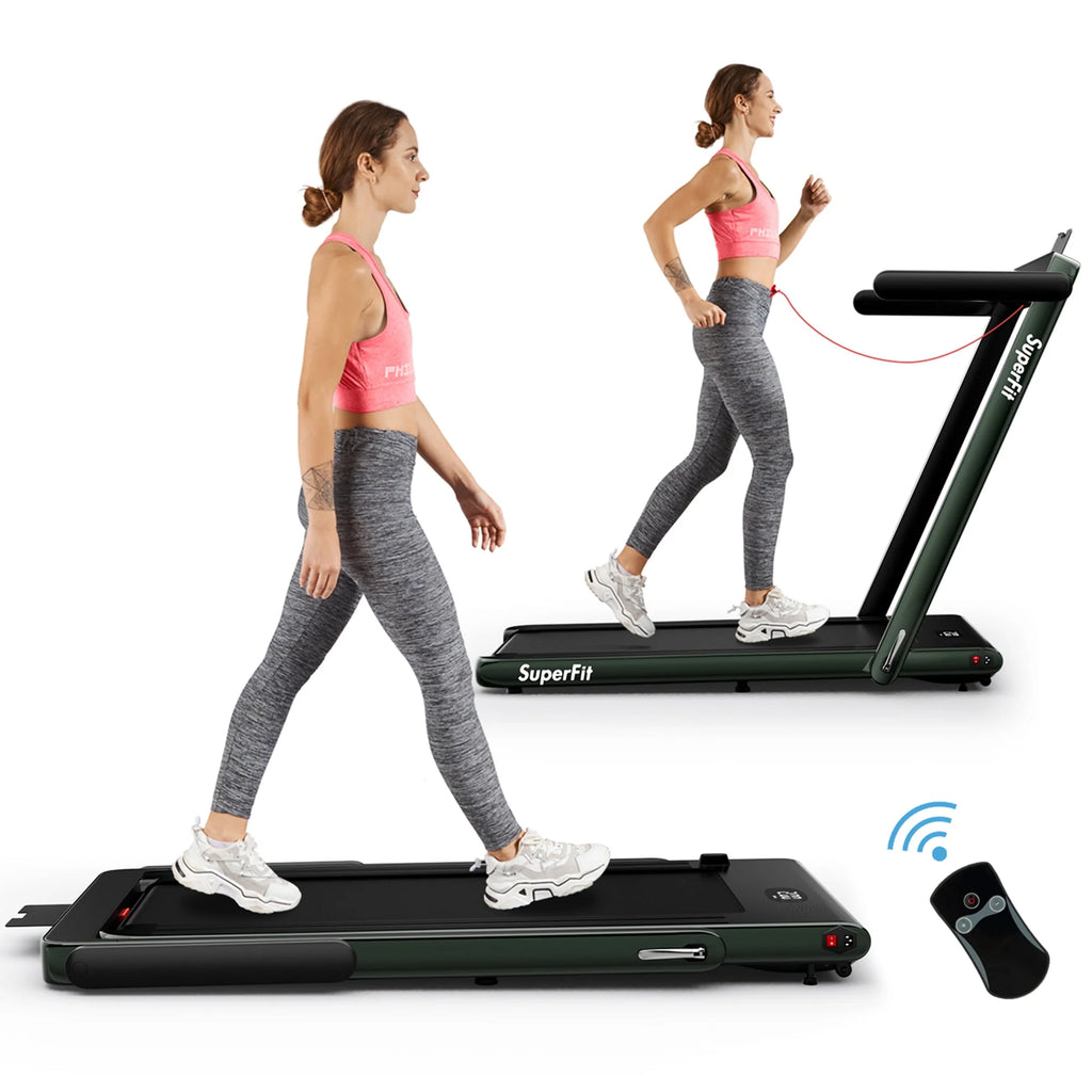 2.25HP 2 in 1 Folding Treadmill with APP Control Black X1608