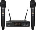 Wireless Microphone System with Dual UHF Cordless Handheld Dynamic Mic C824647