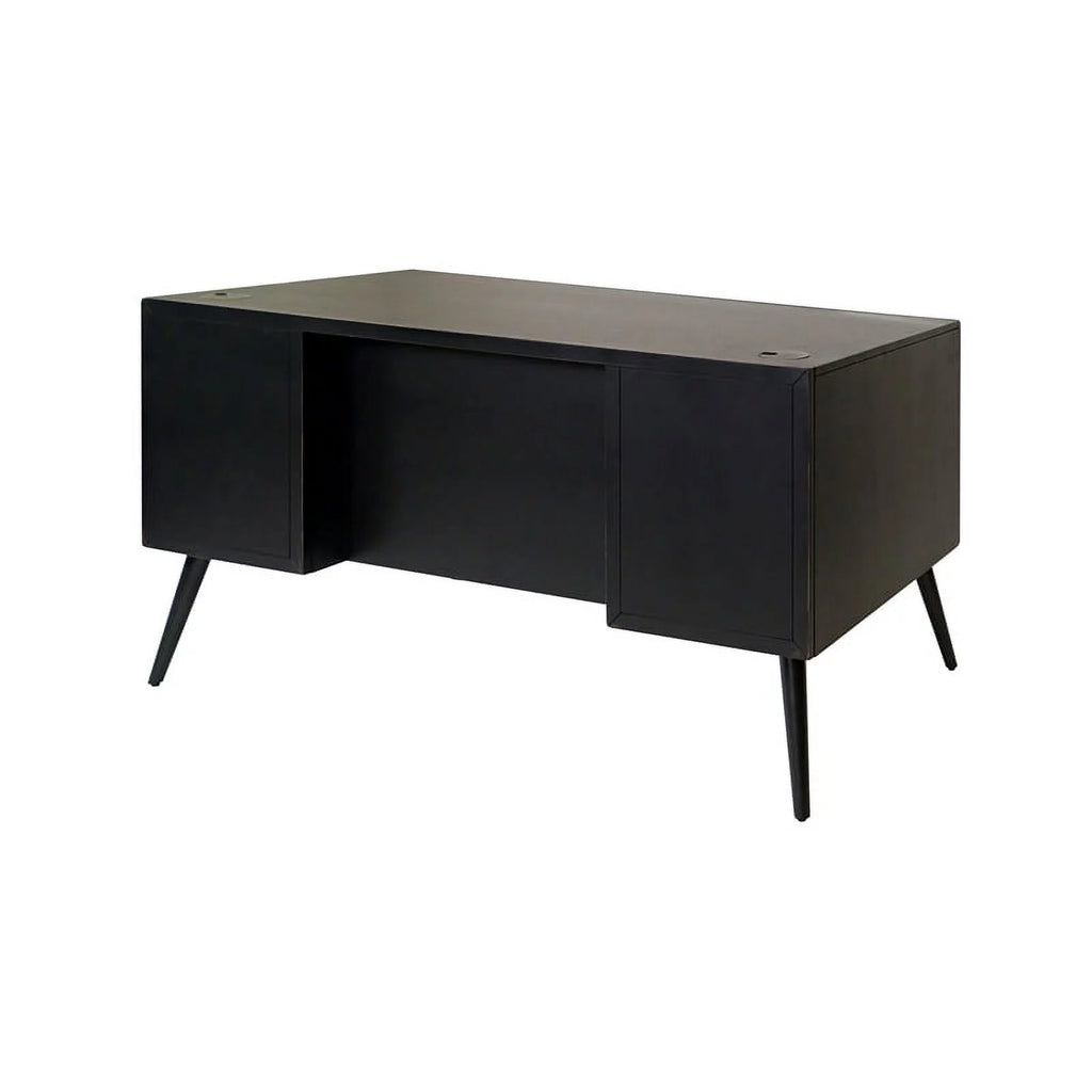 Black Wood Executive Desk H1539