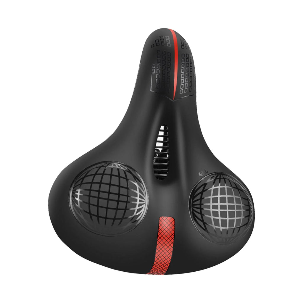 Black and Red Padded Bike Seat Cushion G444