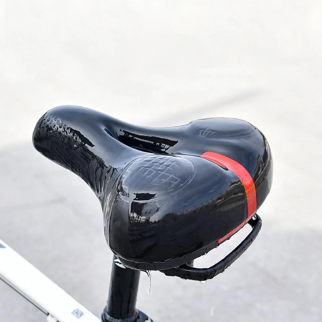 Black and Red Padded Bike Seat Cushion G444