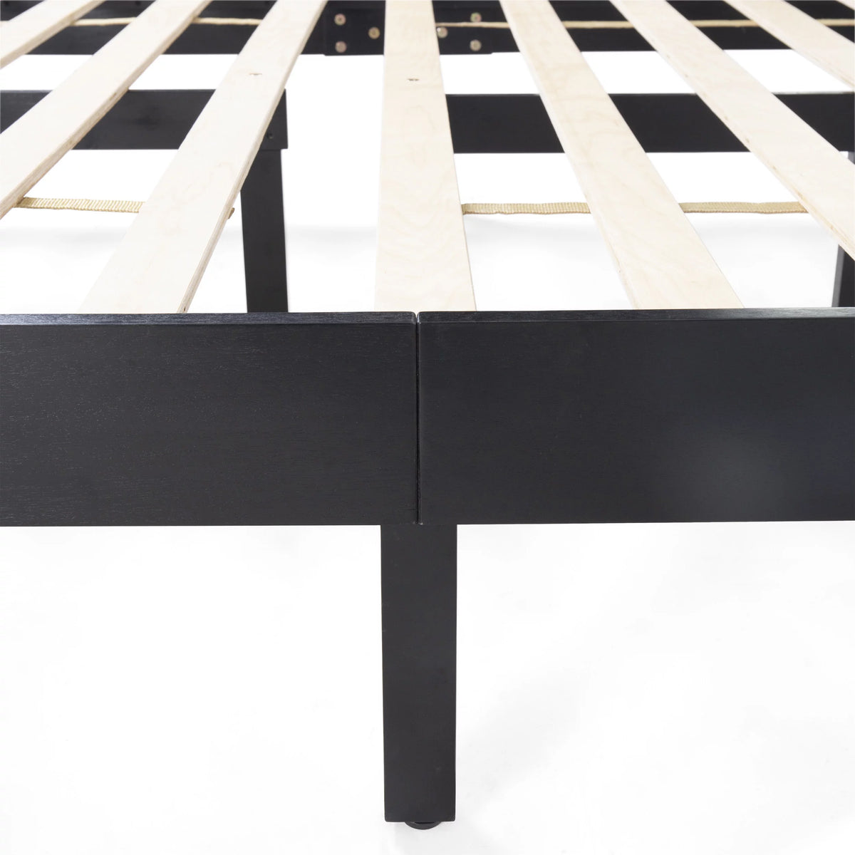 Black Acacia Wood Queen Bed O7095