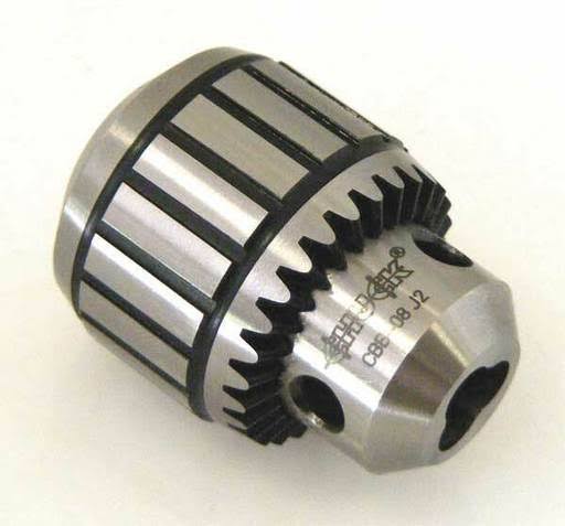 Keyed Drill Chuck 3/8x22 Cap., 2JT Mount, Steel C4332