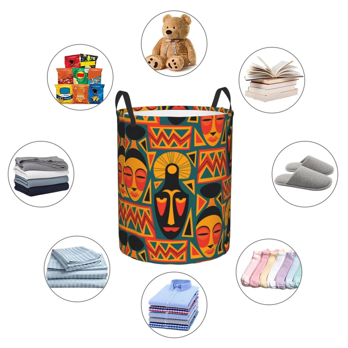 Waterproof Laundry Hamper with Handle N82056