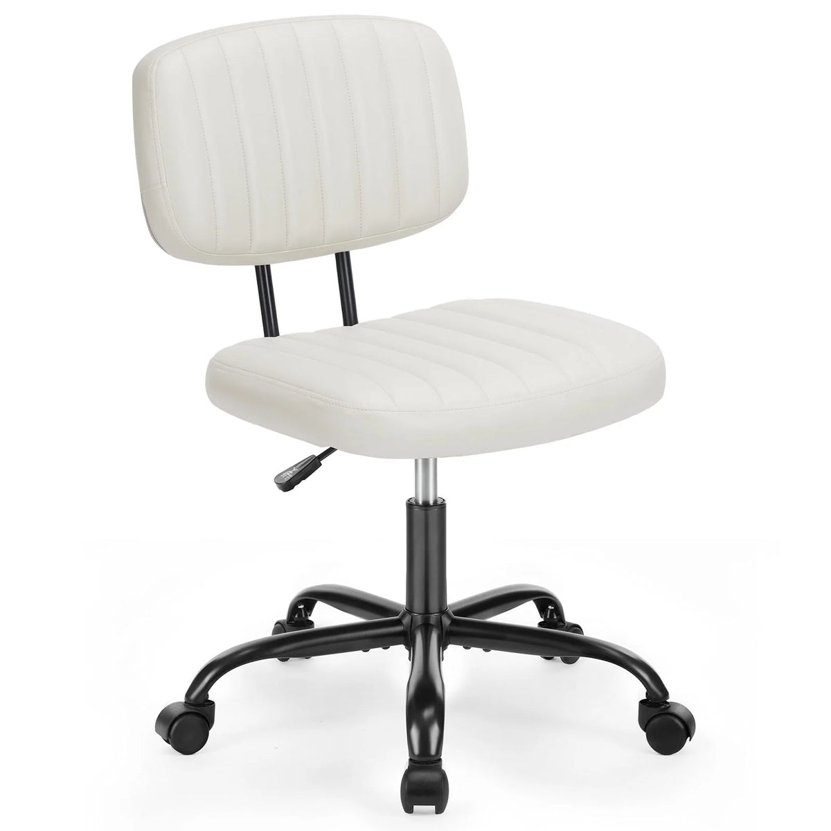 Armless Desk Chair with Wheels and Lumbar Support A802862