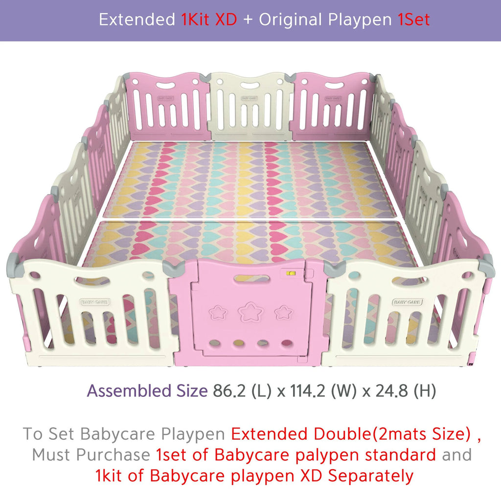 Pink 25-inch Playpen Gate Extension Kit Q344743